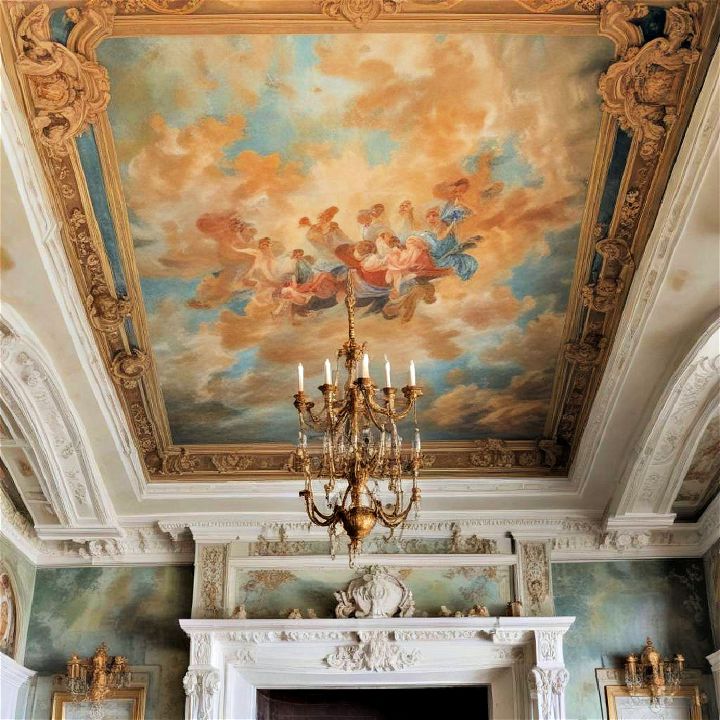 renaissance frescoes ceiling wallpaper