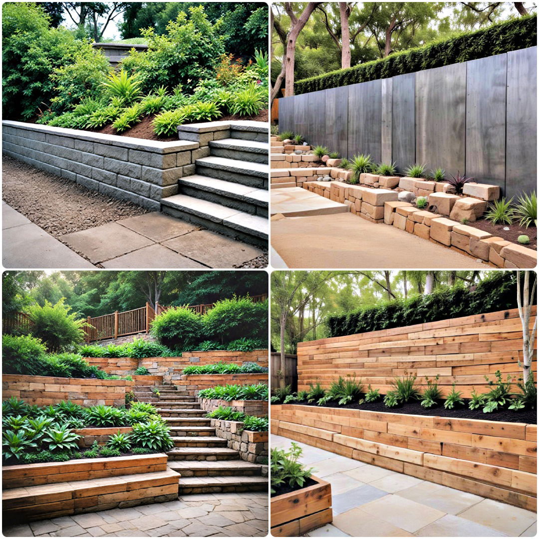 40 Retaining Wall Ideas for Stunning Sloped Backyards