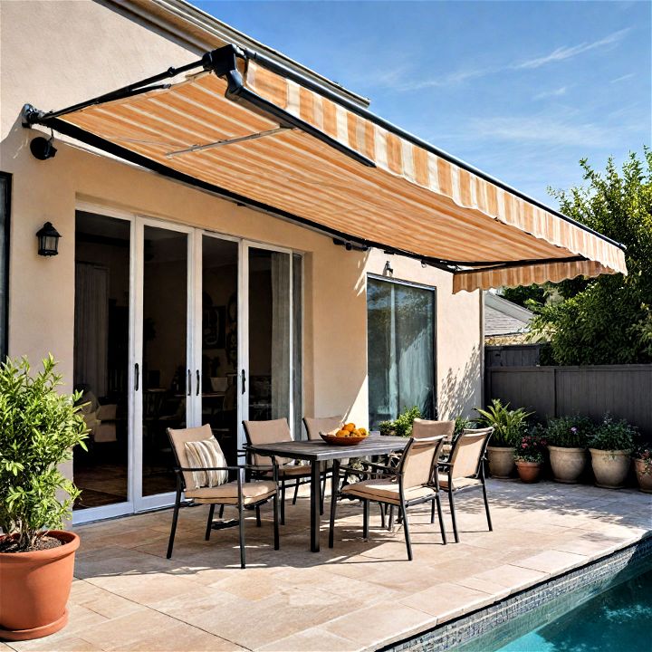 retractable awning patio s design