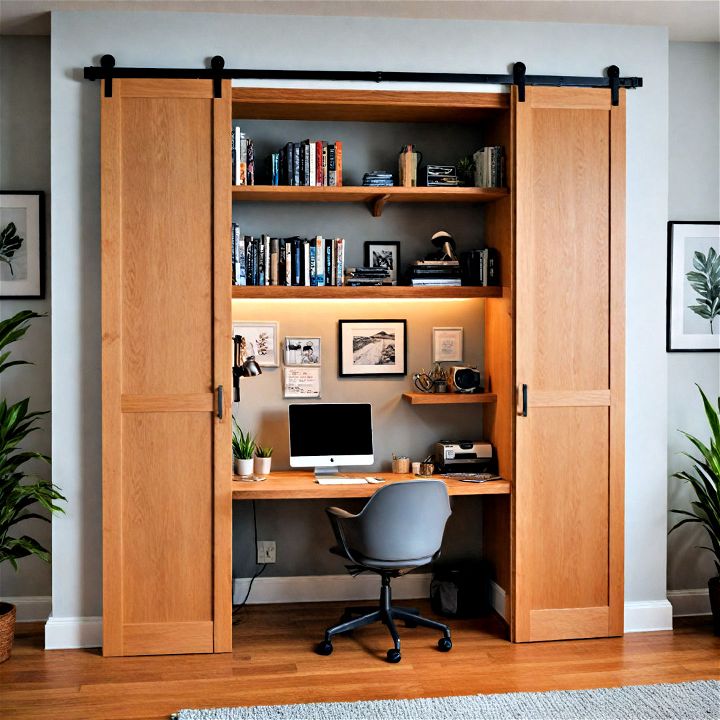 retractable doors for small home office