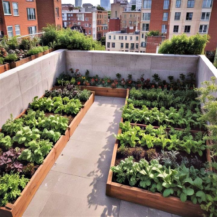 rooftop vegetable garden to reduce heat