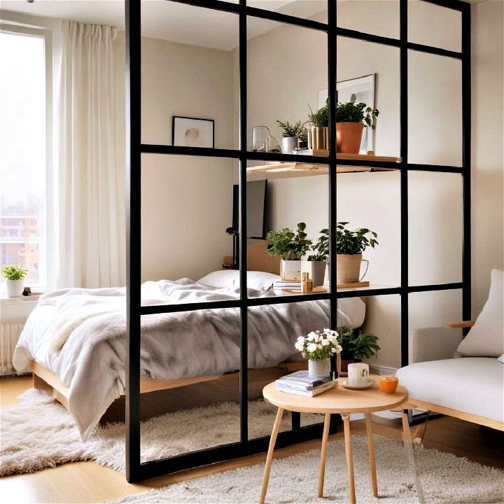 room divider for both privacy and functionality