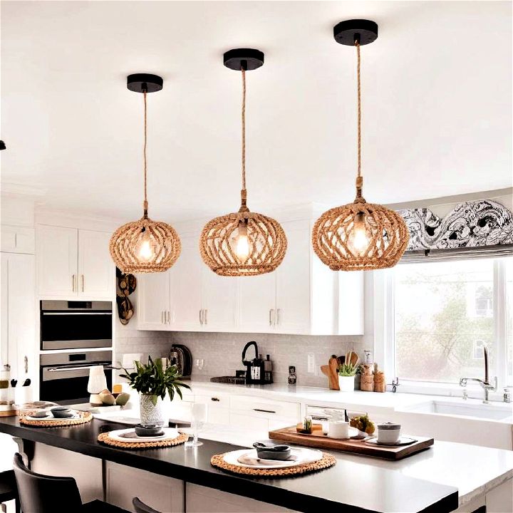 rope lighting for small kitchen