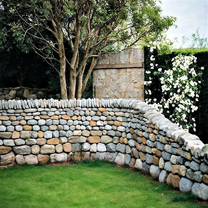 rustic aesthetic dry stone wall