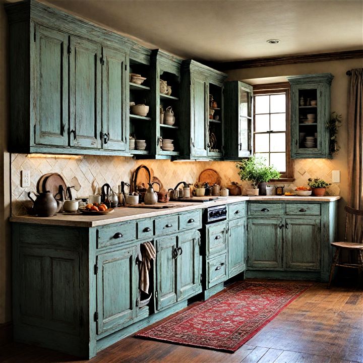 rustic cabinets for country style kitchens