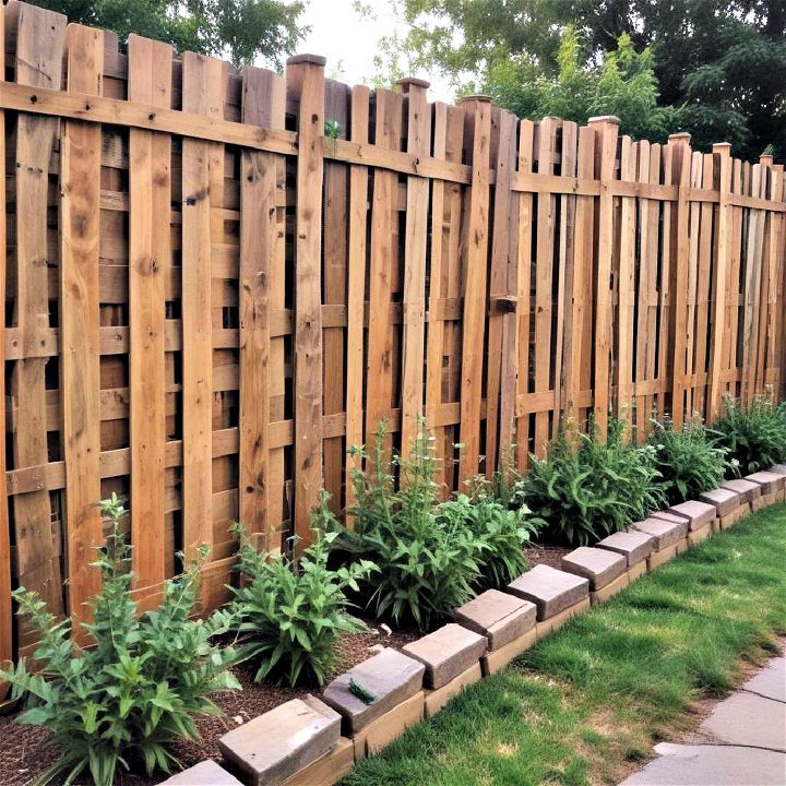 rustic charm classic wooden pallet fence