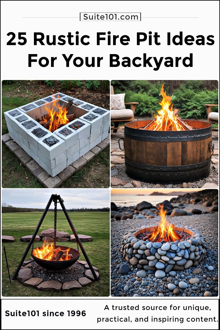 rustic fire pit ideas to try
