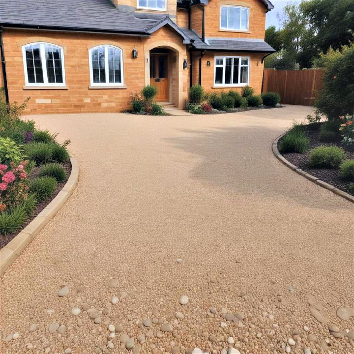 sandstone gravel driveway