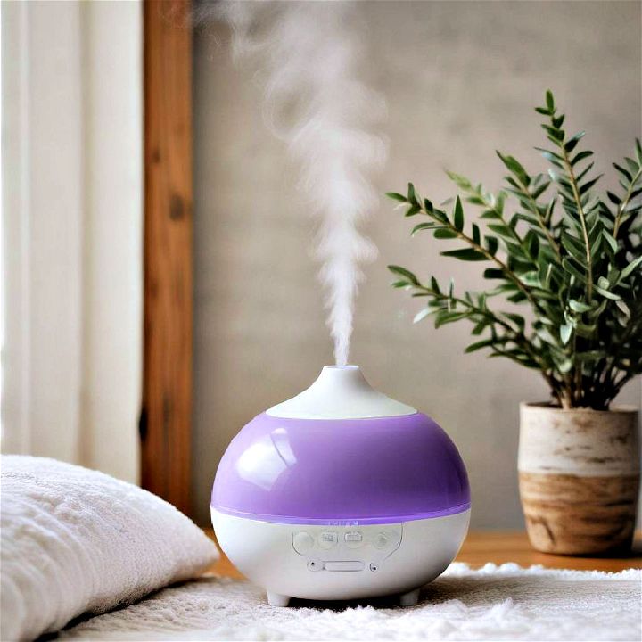 scented humidifier for cozy bedroom