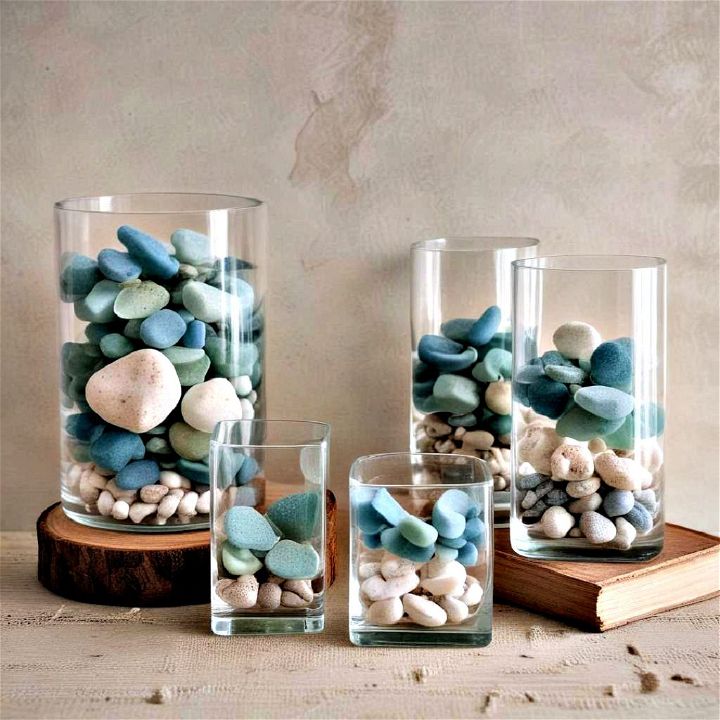 sea glass decor for serene touch