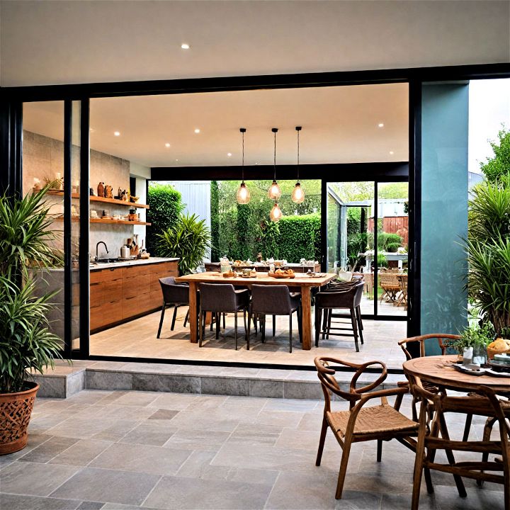 seamless indoor outdoor transition for your open kitchen