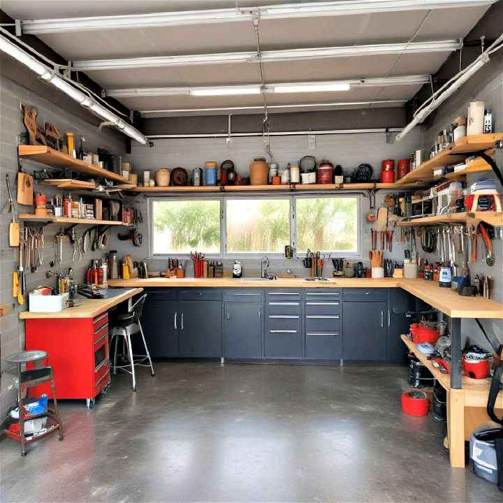 set up a workshop in your garage