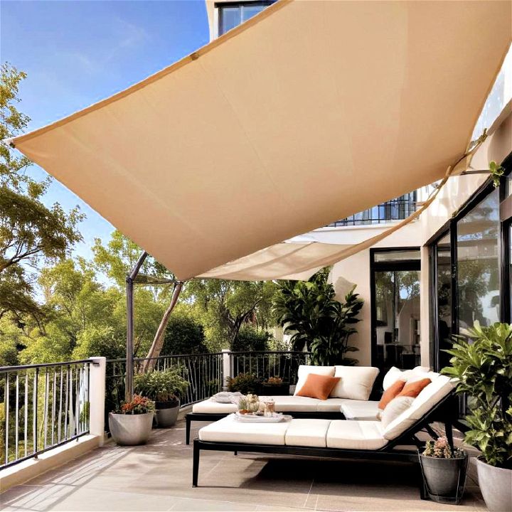 shade sails for balcony privacy