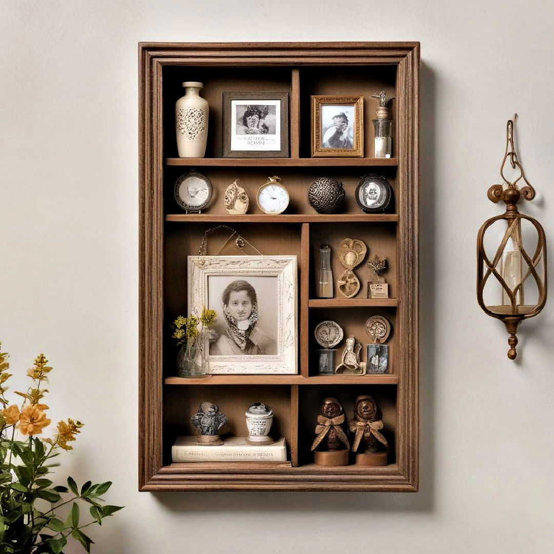 shadow box to display cherished items