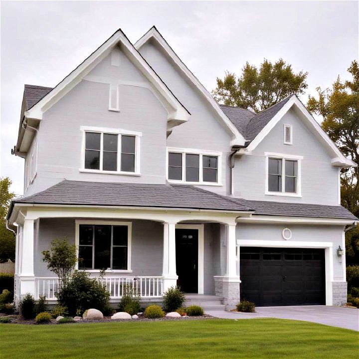 shadowed moon gray for soothing exterior house ambiance
