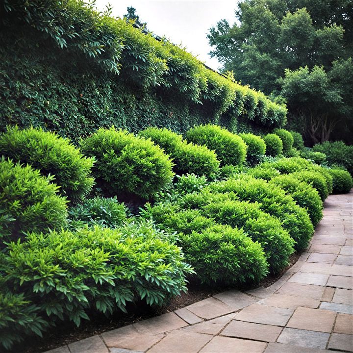 shrubbery borders to naturally demarcate your outdoor space