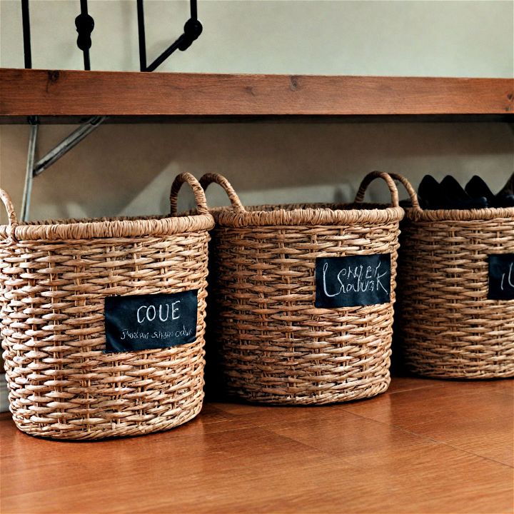 simple and stylish shoe baskets
