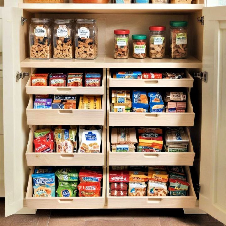 simple organize snack stations for kids