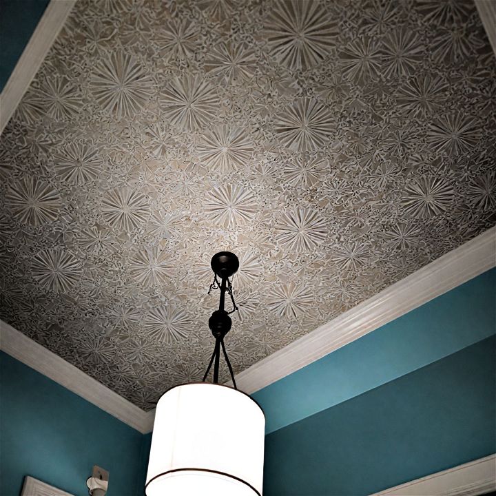 simple painted bathroom ceiling patterns