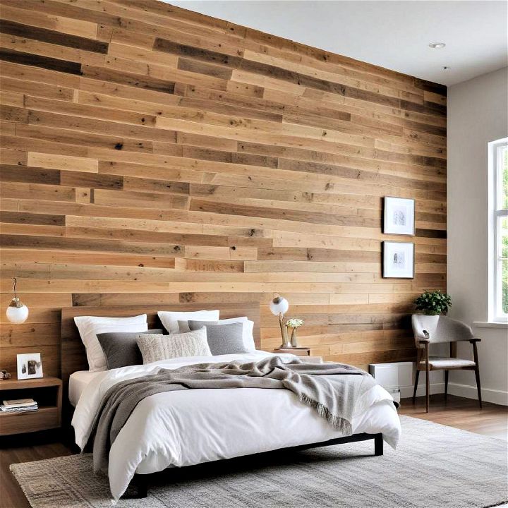 sleek and modern horizontal wood planks