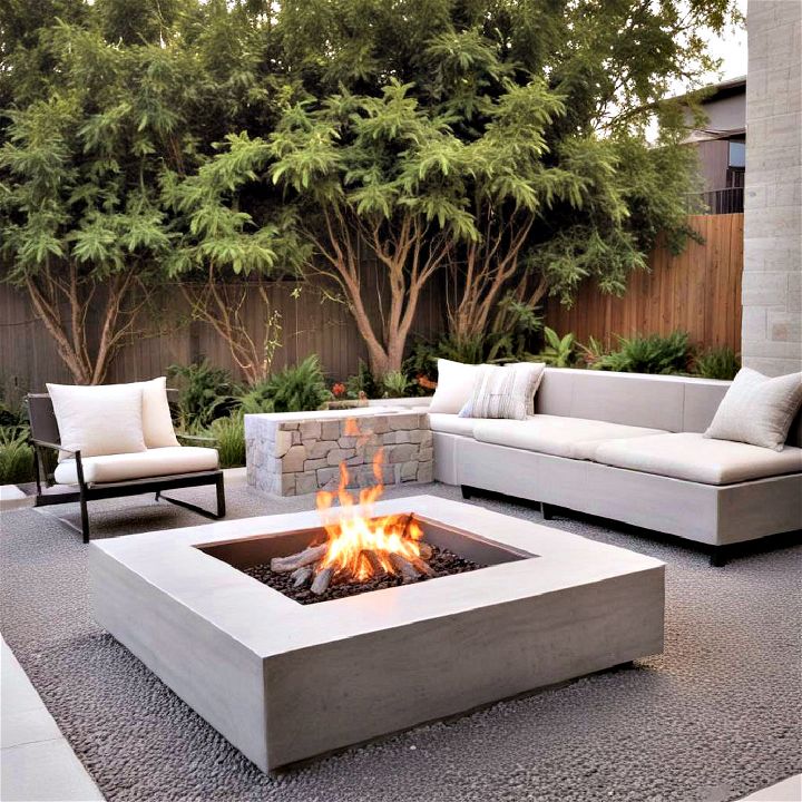 sleek fire pits them a central feature in modern backyards