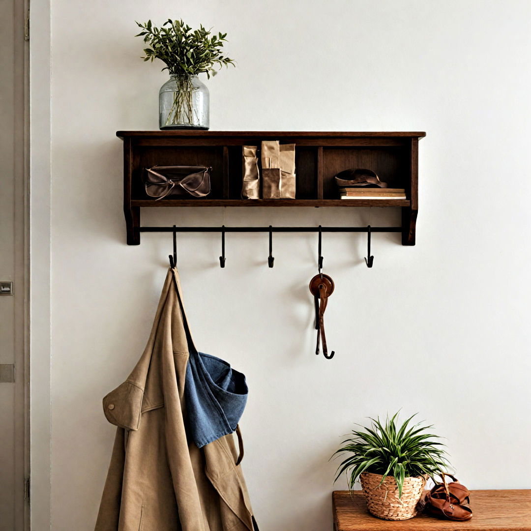 sleek modern entryway coat rack