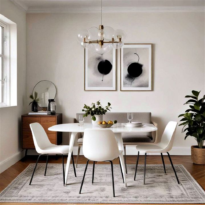 sleek slim furniture for small dining room