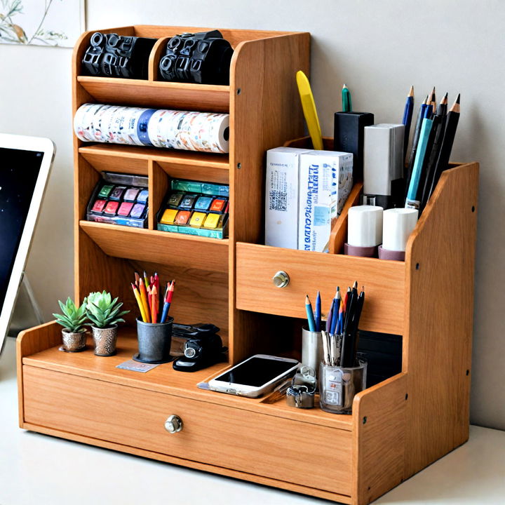 sleek stationery organizer