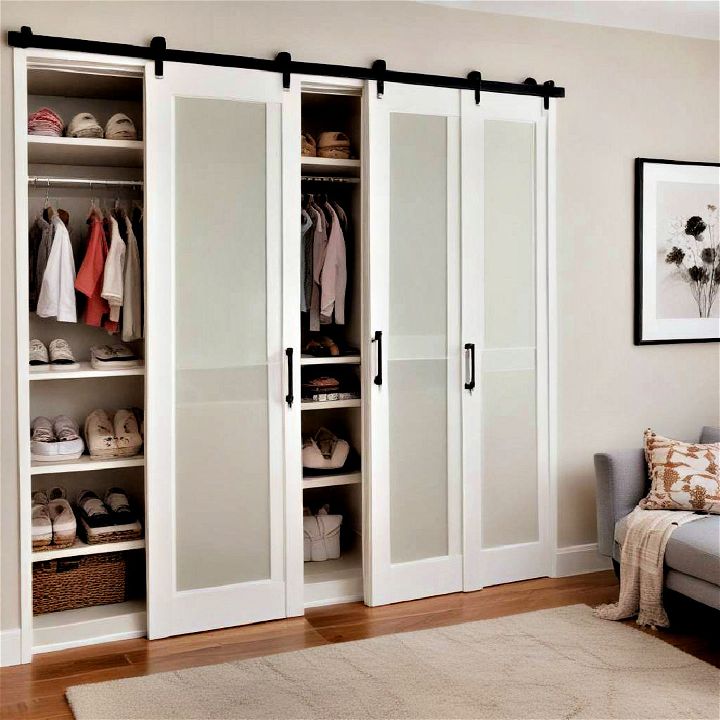 sliding door for closets to save space