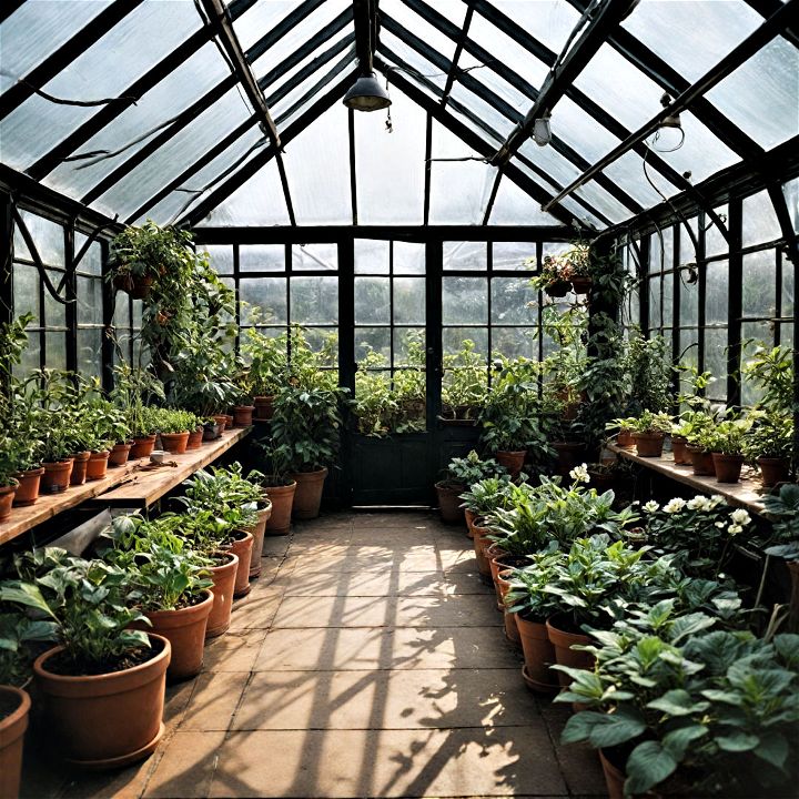 small greenhouse for attic room