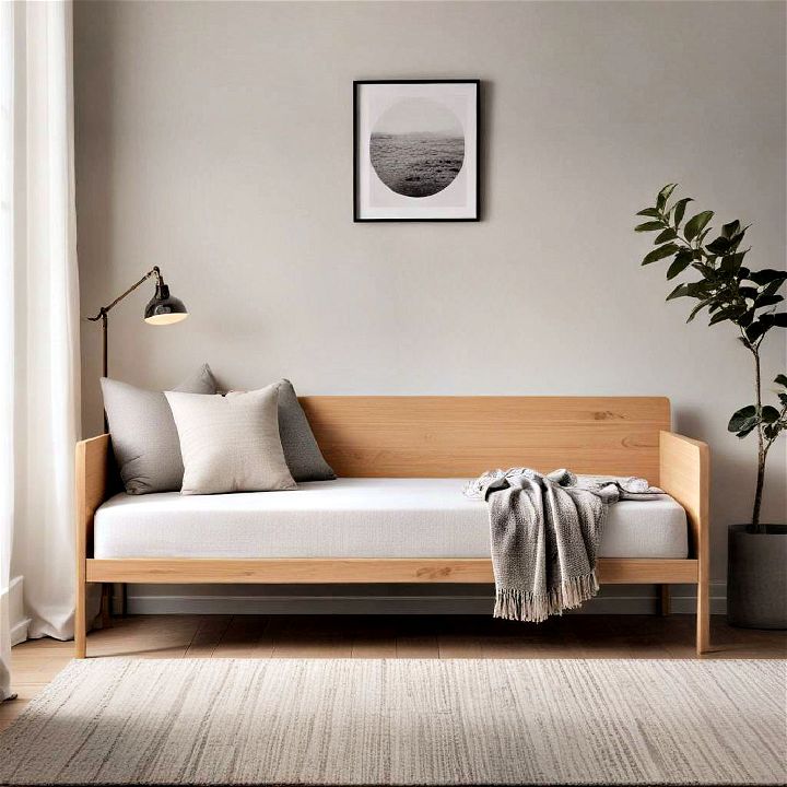 small space minimalist daybed