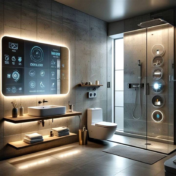 smart bathroom technology for basement
