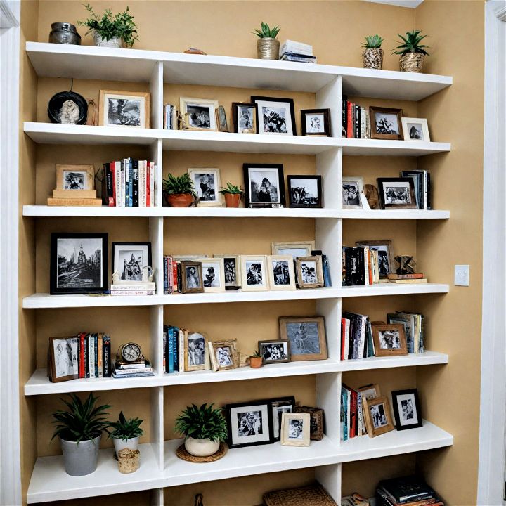 smart wall shelving for office storage