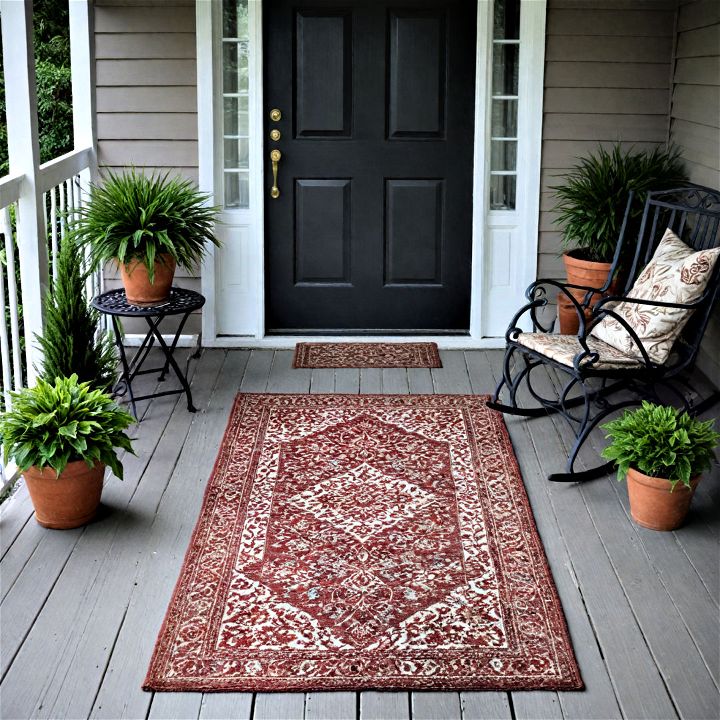 soften your porch space with outdoor rugs textiles