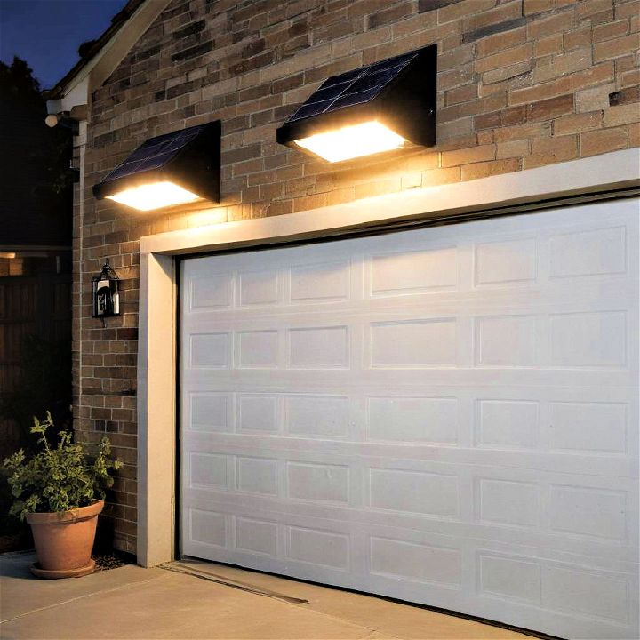 solar powered lights for garage