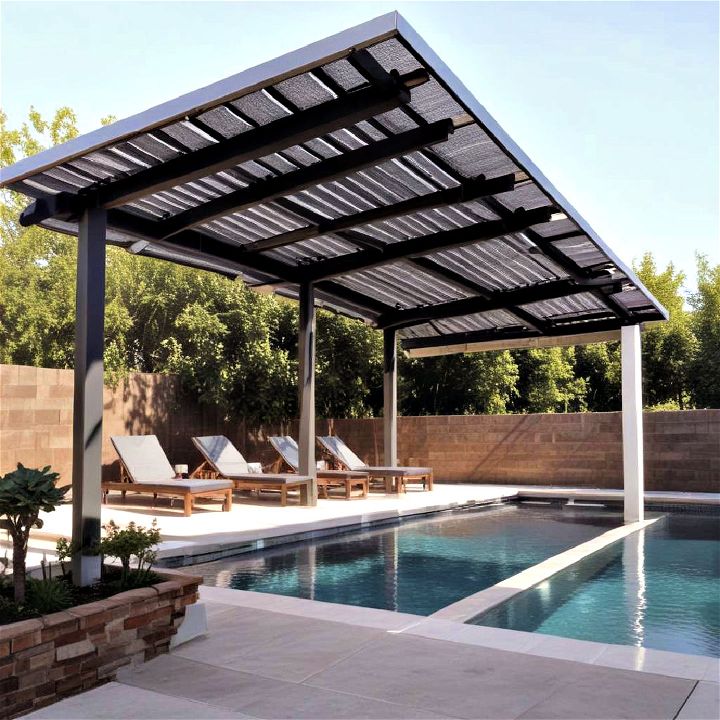 solar powered pool canopies