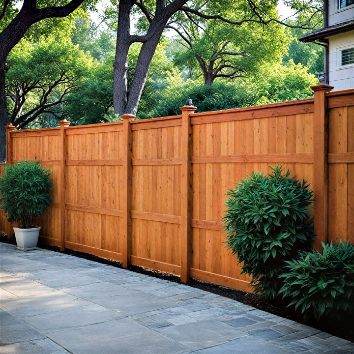solid wood fencing for patio privacy