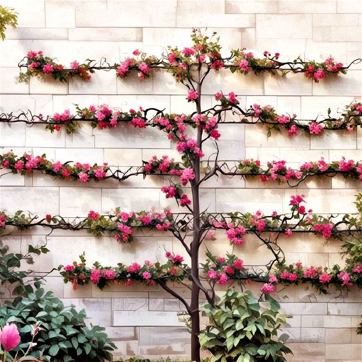 space saving espaliered trees
