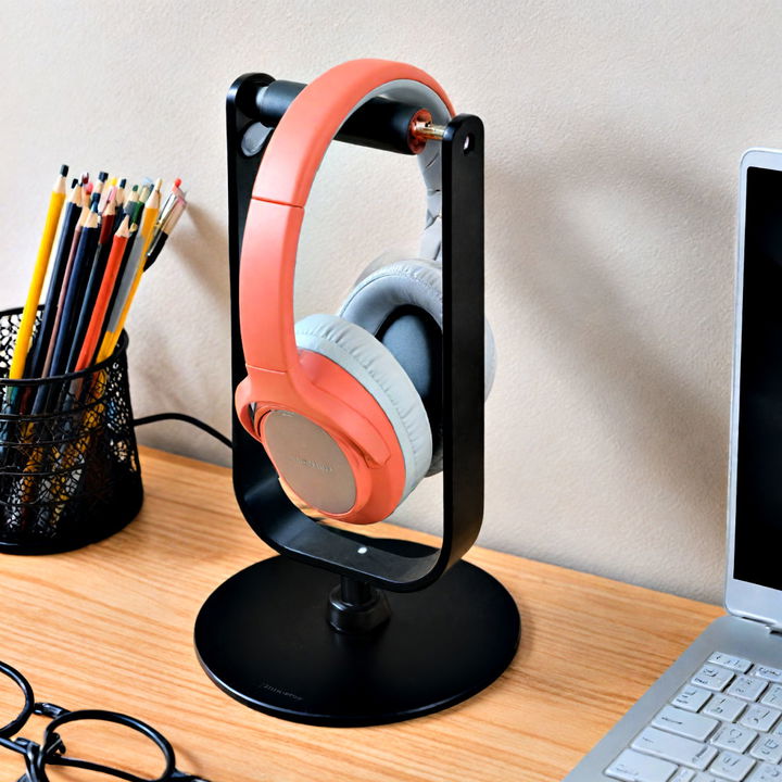 space saving headphone stand