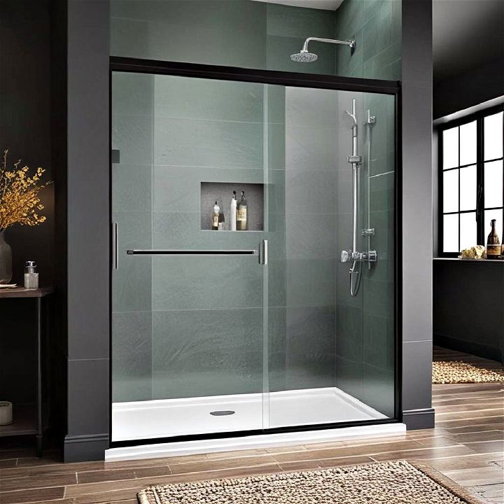 space saving sliding shower doors