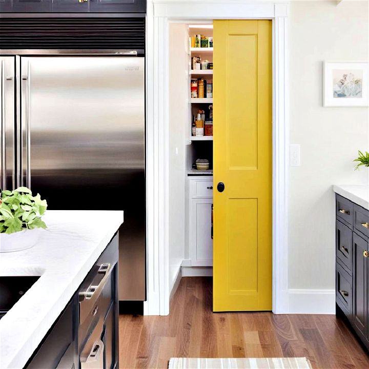 space saving smart pocket door for compact kitchens