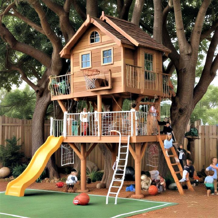sports enthusiast treehouse idea