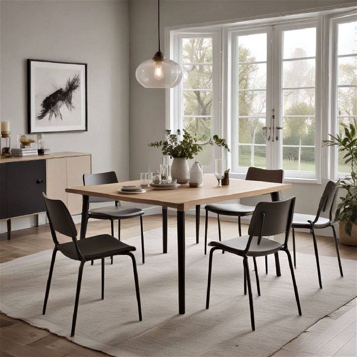 stackable chairs for small dining rooms