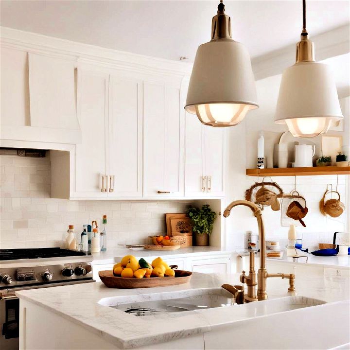 statement light fixture for adding style to a small kitchen