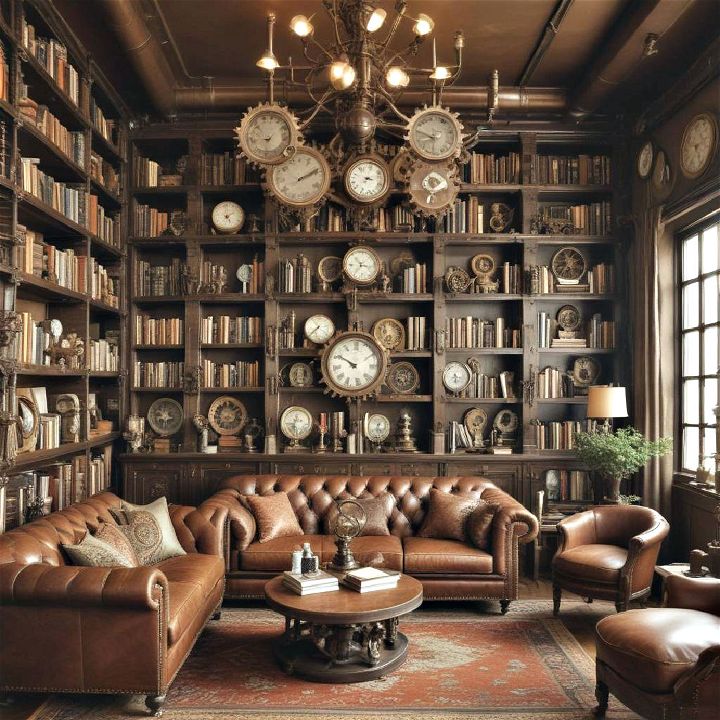 steampunk theme for library