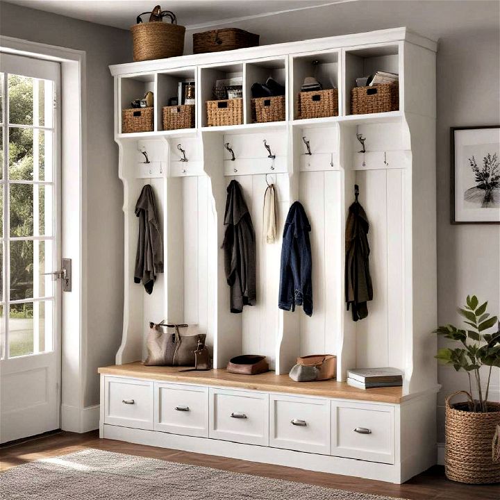 storage lockers for entryway