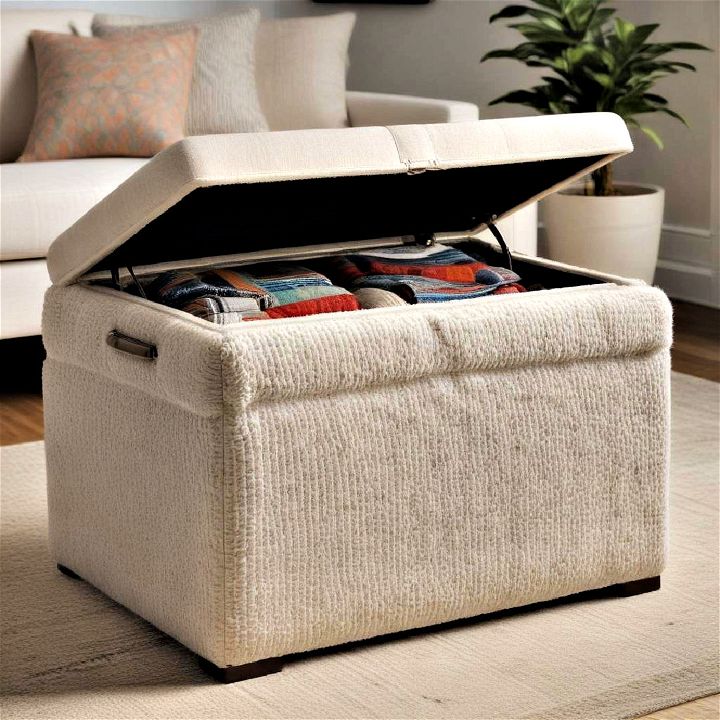 storage ottoman to store your garments