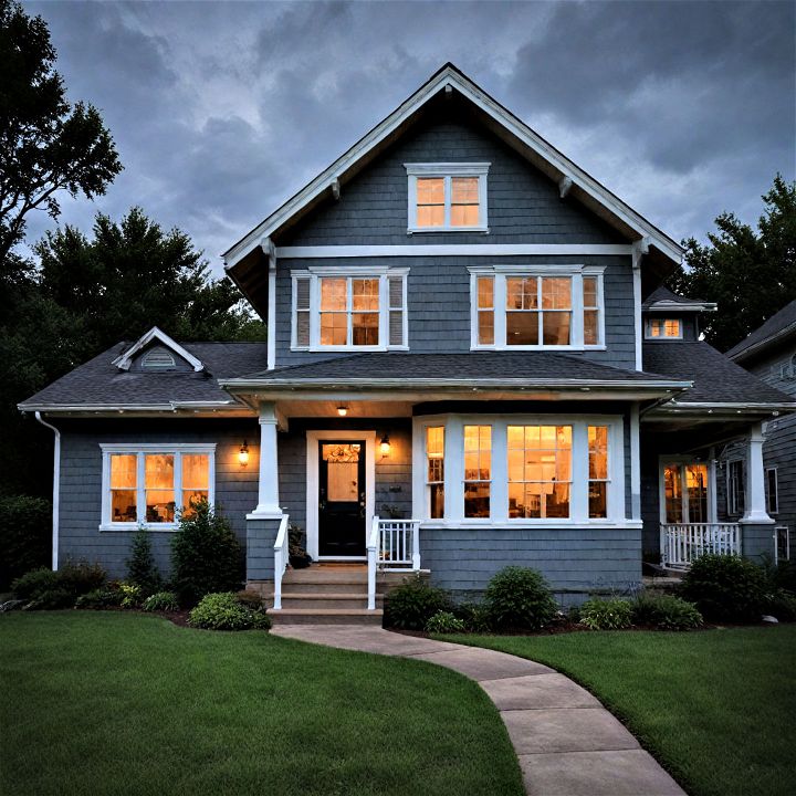stormy skies inspired exterior house paint