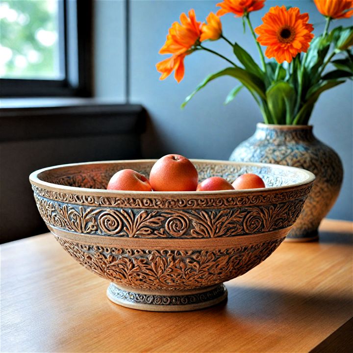striking decorative bowl for coffee table decor