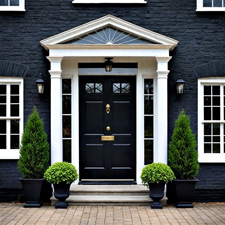 striking symmetrical front door layout